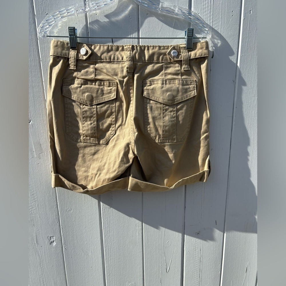 Tory Burch Convertible Khaki Safari Shorts NWT Size 26 - Picture 7 of 8